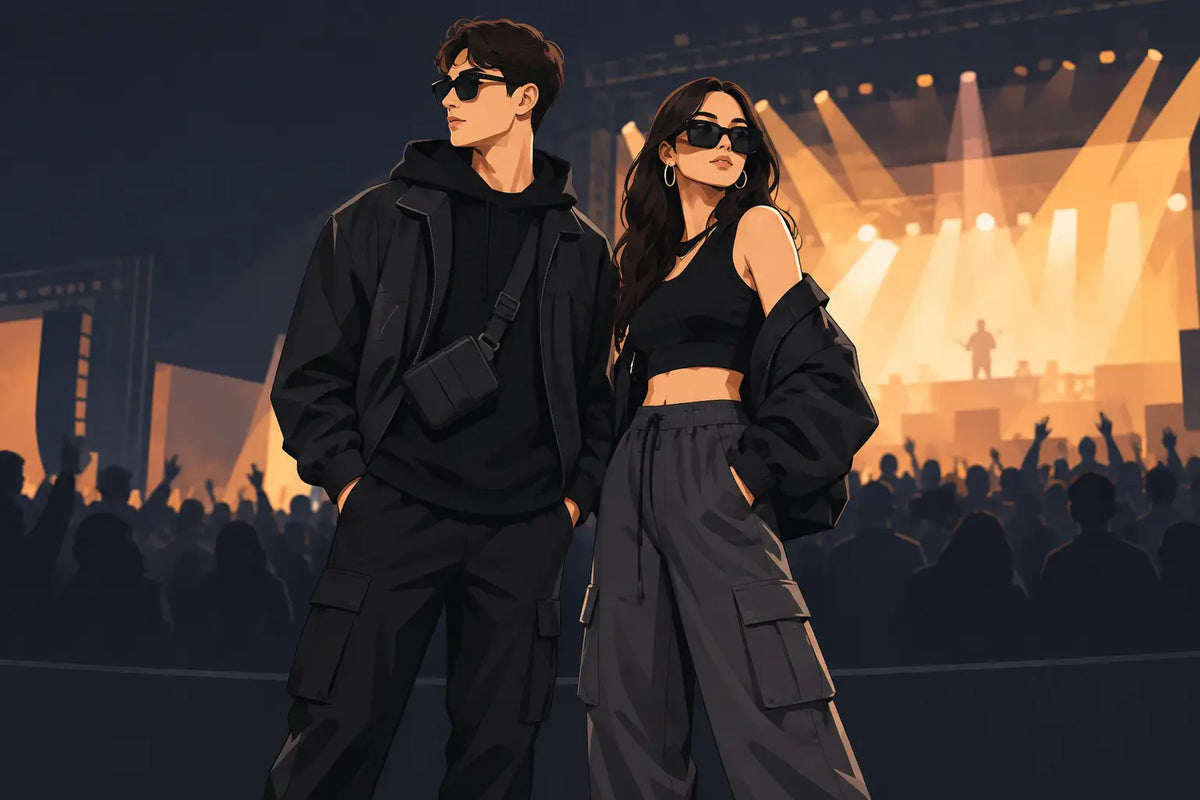 Streetwear Outfit for a Concert That Owns the Night