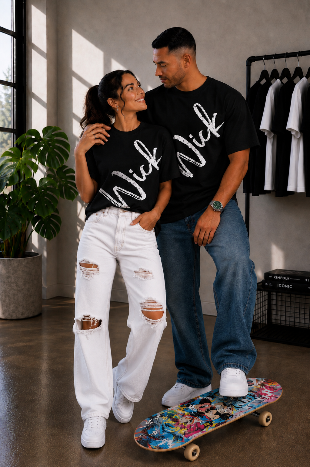 Wick Ripple Black Signature Tee