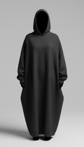 Oversized Concrete Black Hoodie