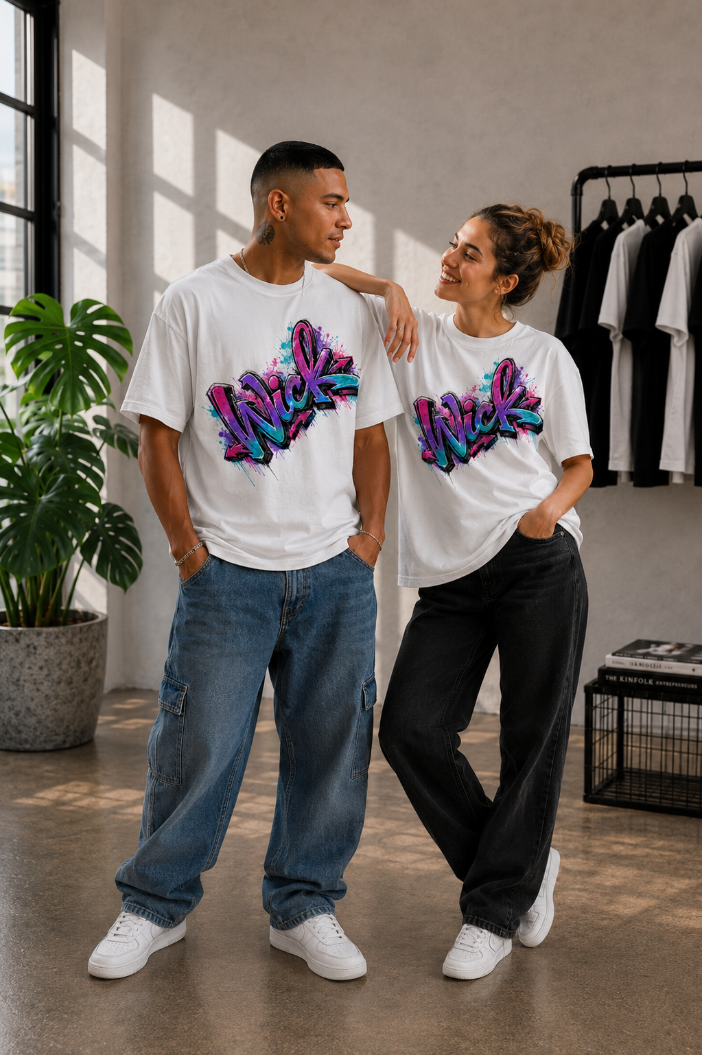 Wick Colour Riot Signature Diagonal Tee