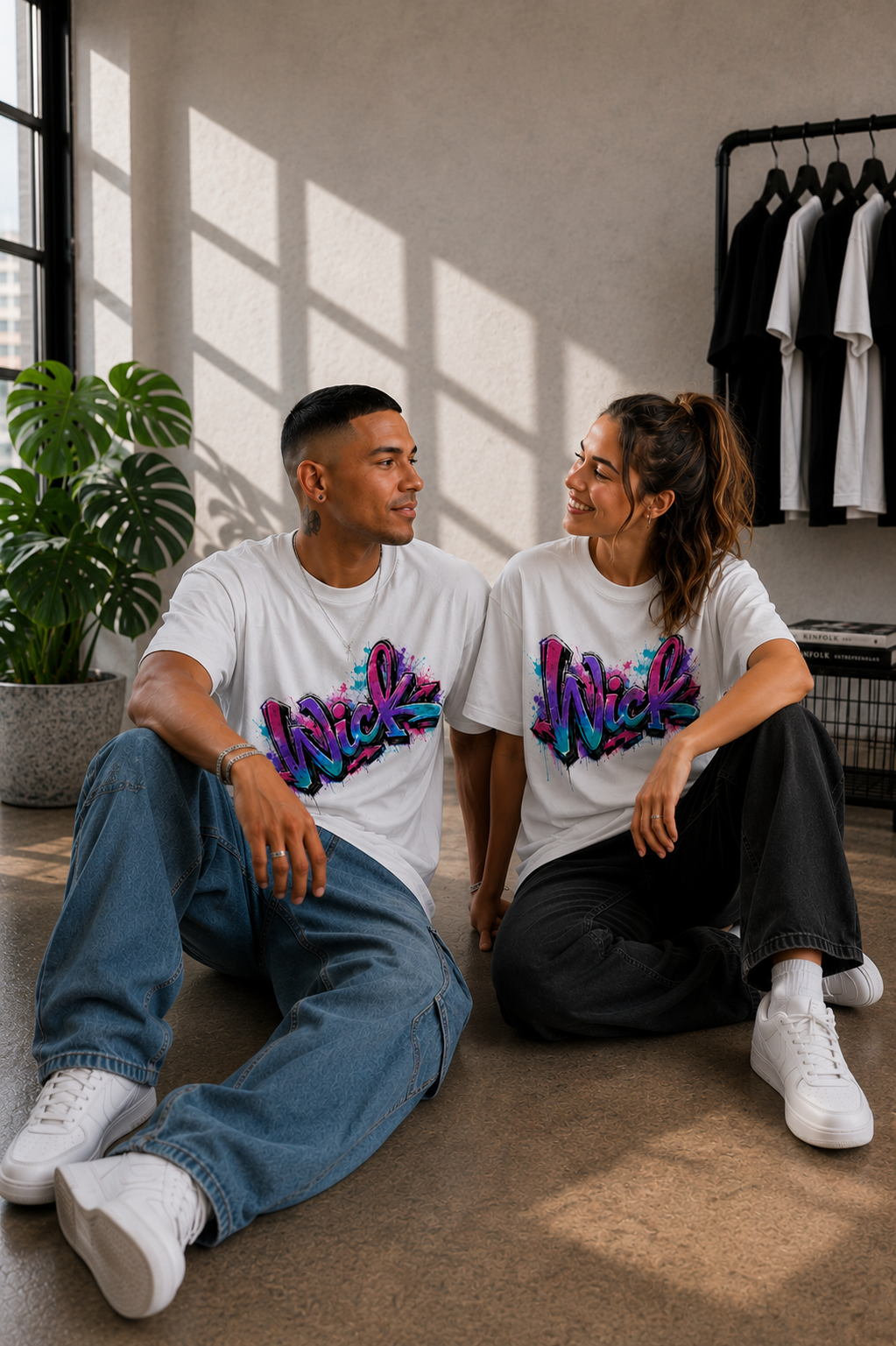 Wick Colour Riot Signature Diagonal Tee