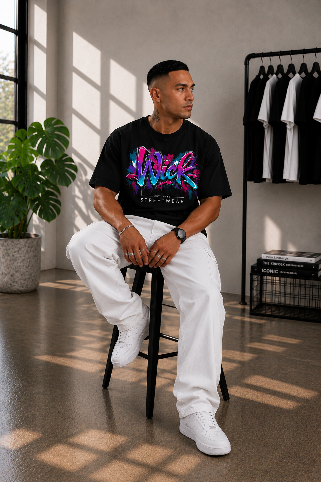 Wick Origins Black Graffiti Tee