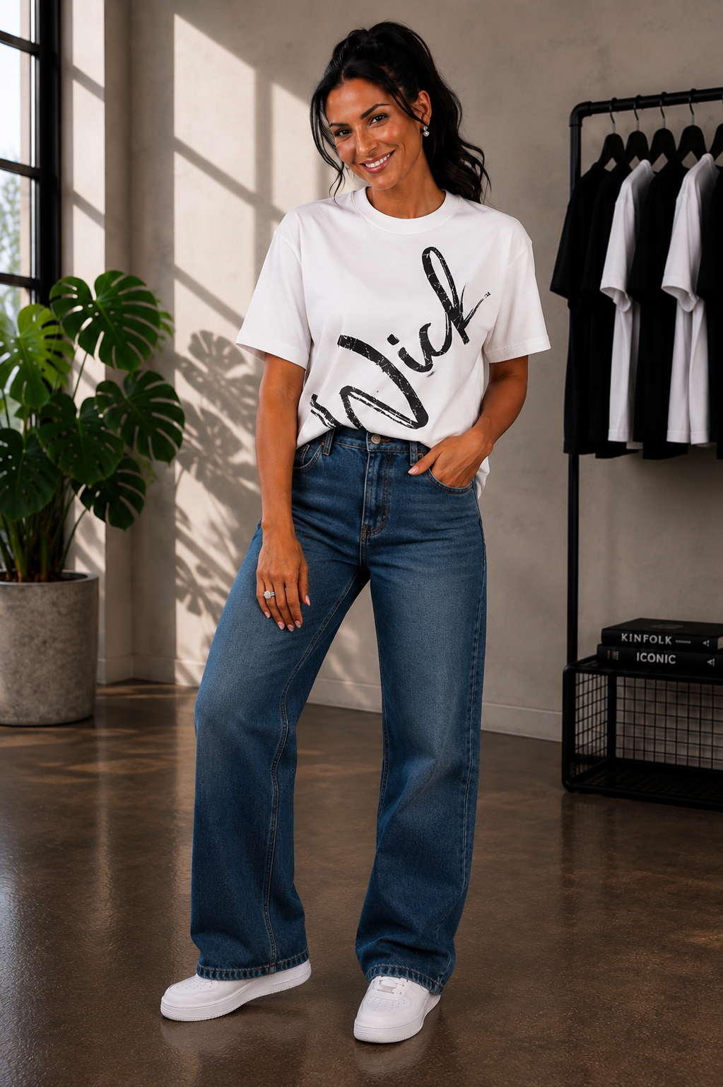 Wick Ripple White Signature Tee
