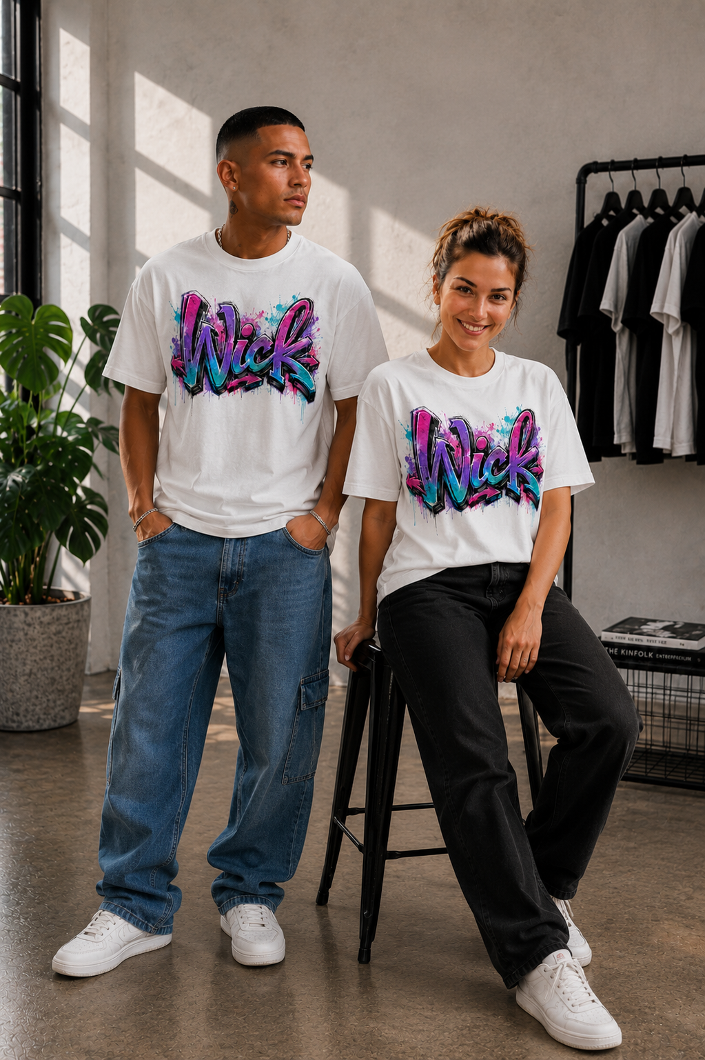 Wick Colour Riot Graffiti Tee
