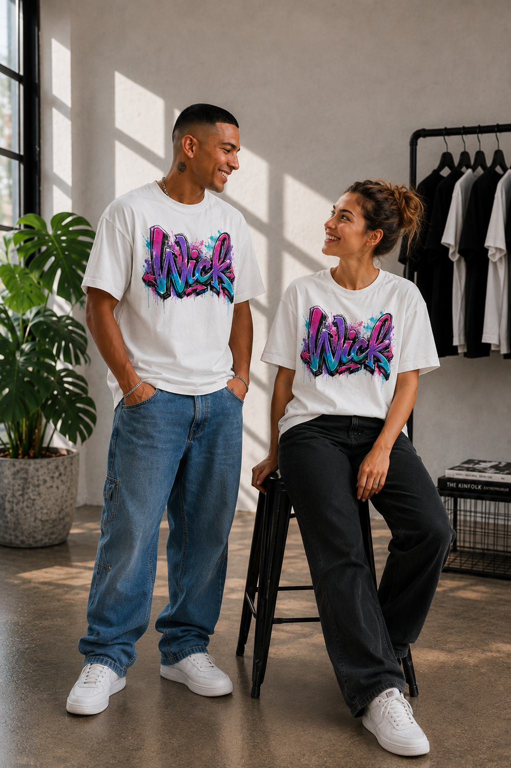 Wick Colour Riot Graffiti Tee